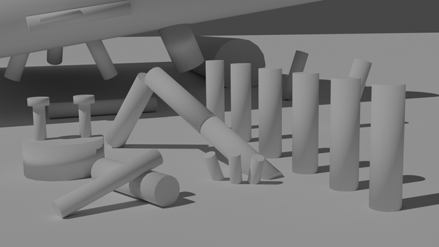 Image for Environment Design made out of Cylinders in 3D